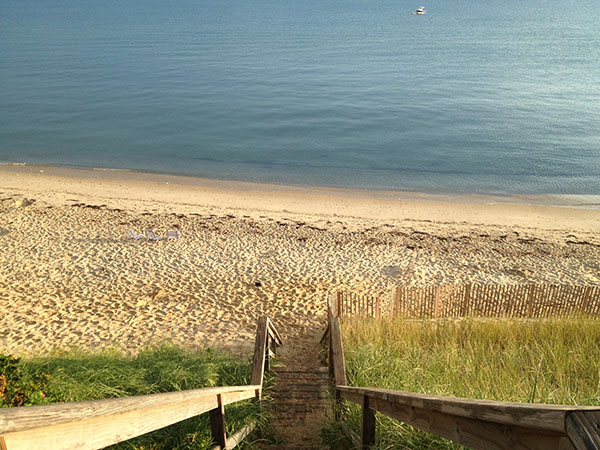 Stairs down to Cliff Beach